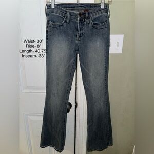 Bongo Y2K Low Rise Flare Jeans Size 5 EUC